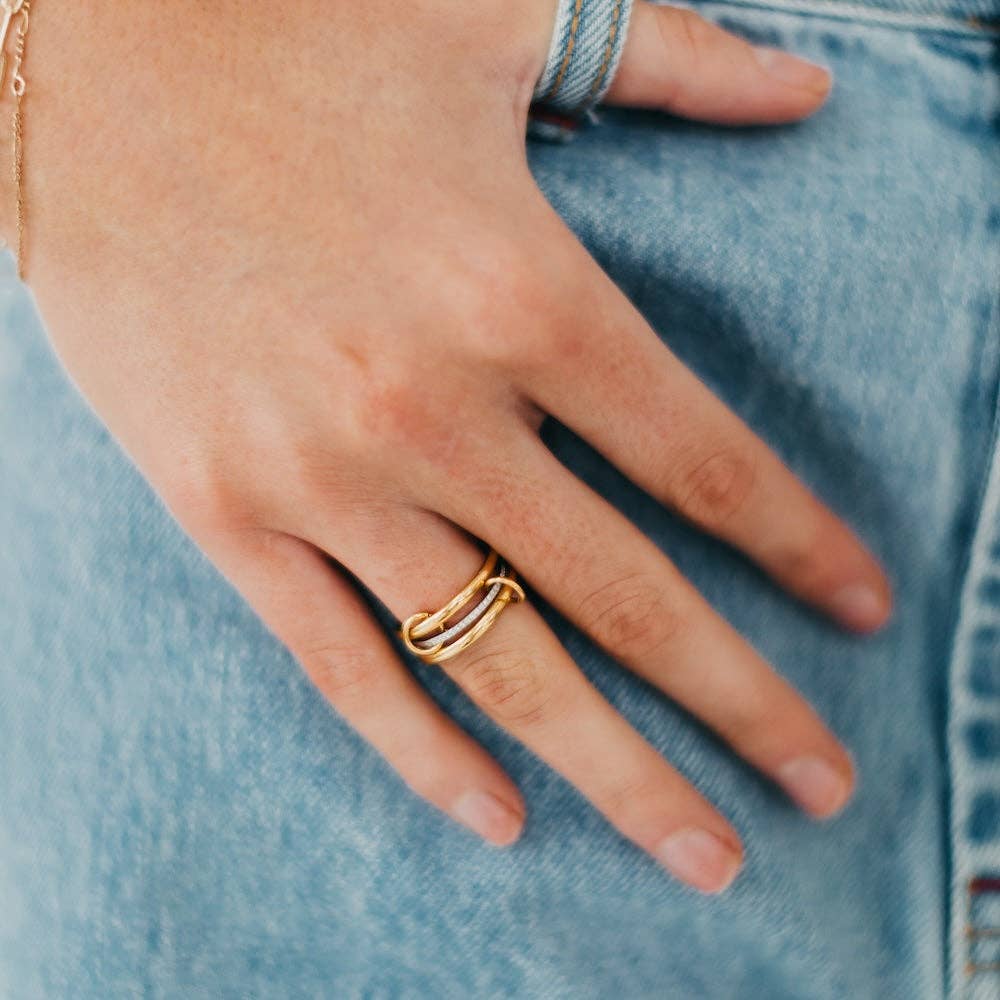Layered In Diamonds Ring