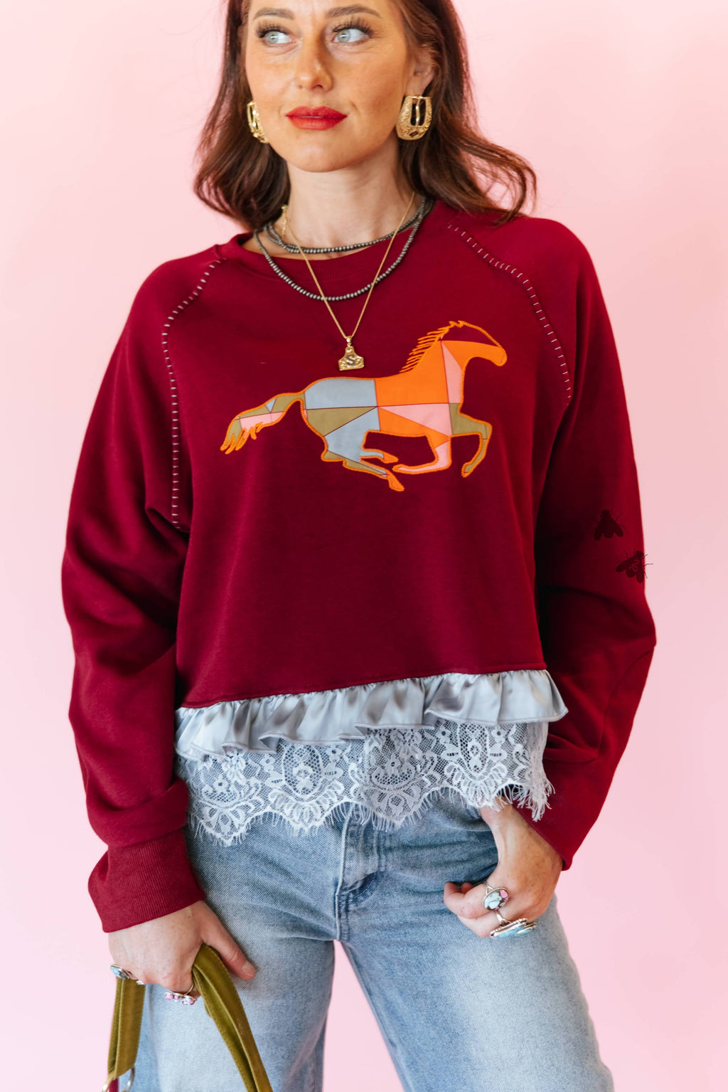 Quilted Gallop Pollover