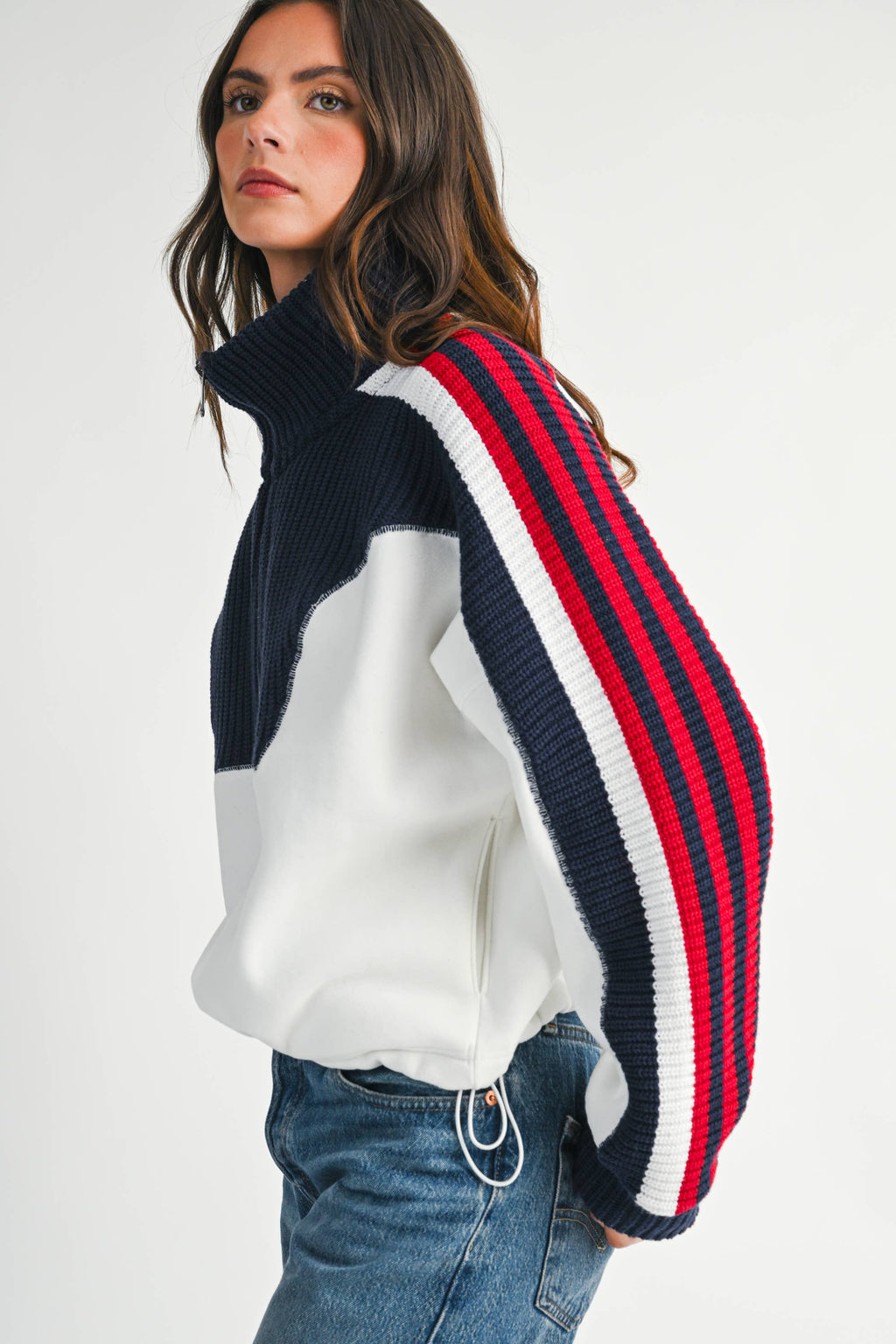 Varsity Pullover Sweater