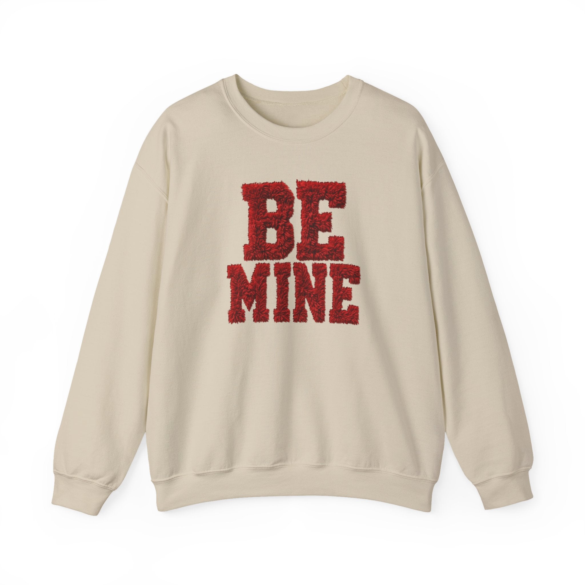 Valentine 'Be Mine' Faux Chenille Crewneck Sweatshirt