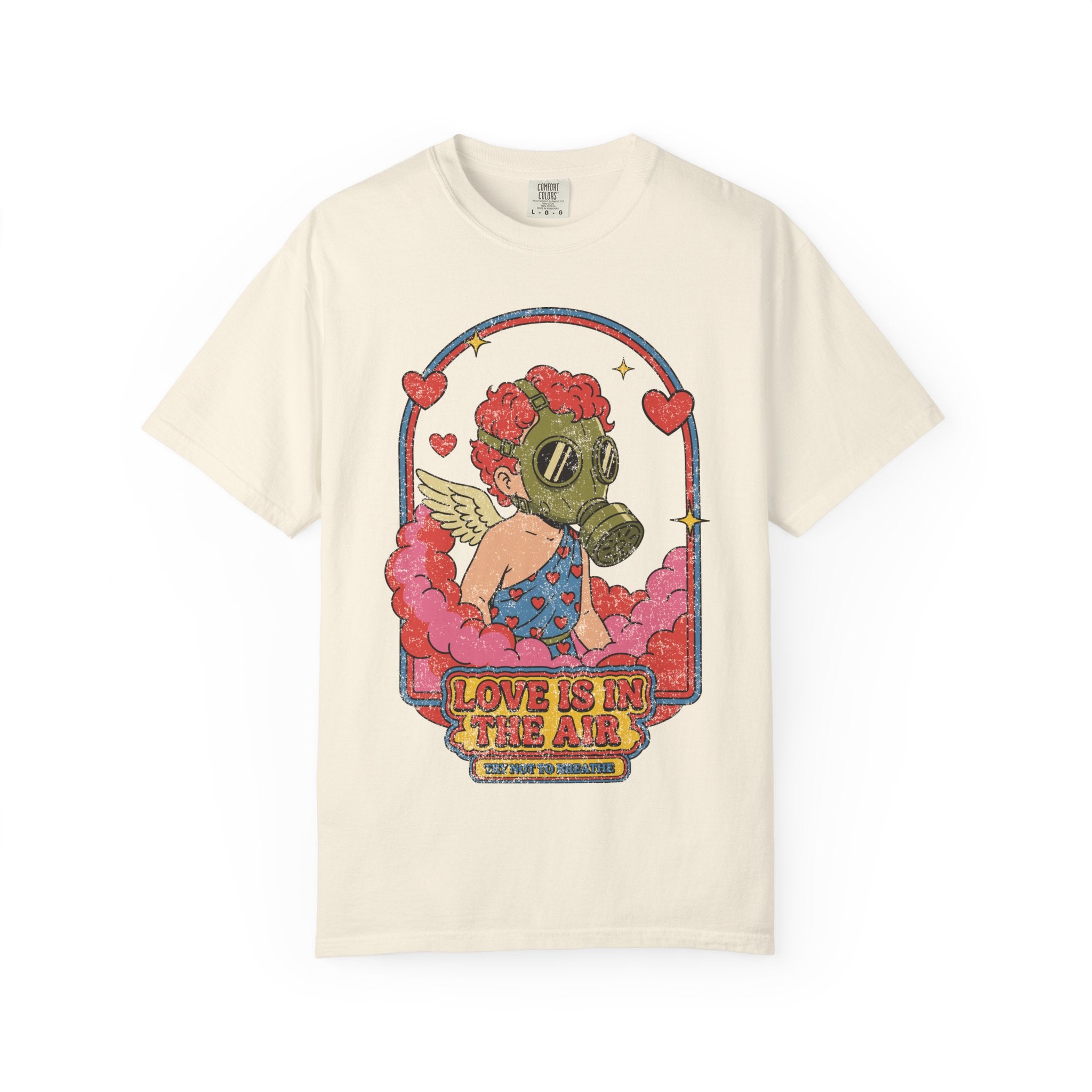 Vintage 'Love Is in the Air, Try Not to Breathe' Valentine T-Shirt
