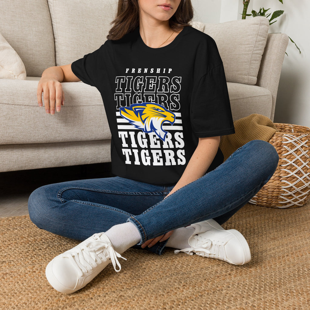 Frenship Tigers Vintage Stack T-Shirt — School Spirit Tee