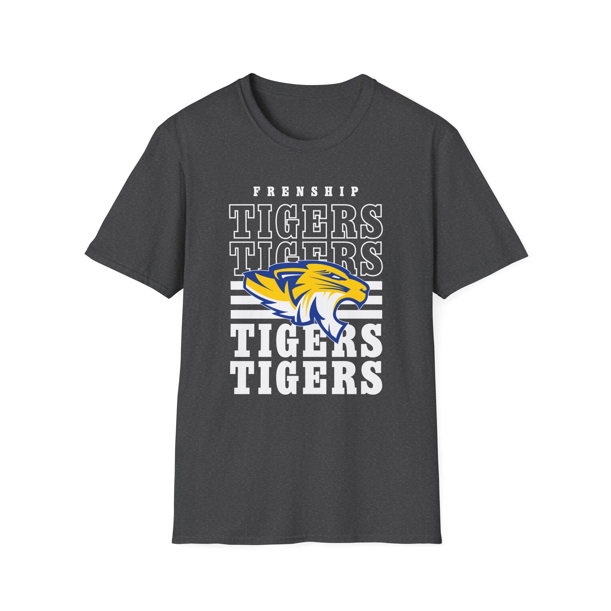 Frenship Tigers Vintage Stack T-Shirt — School Spirit Tee