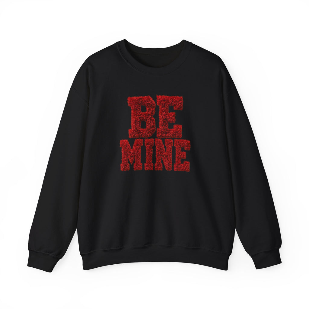 Valentine 'Be Mine' Faux Chenille Crewneck Sweatshirt