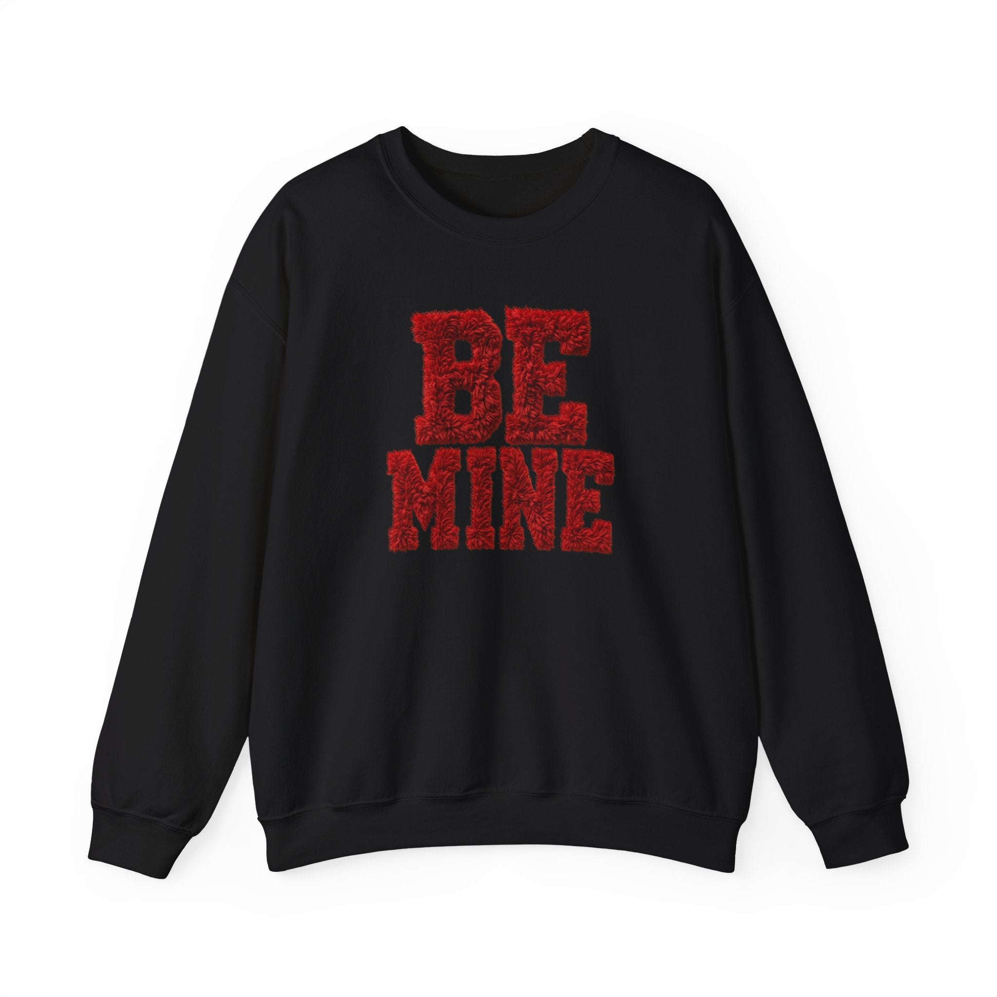 Valentine 'Be Mine' Faux Chenille Crewneck Sweatshirt