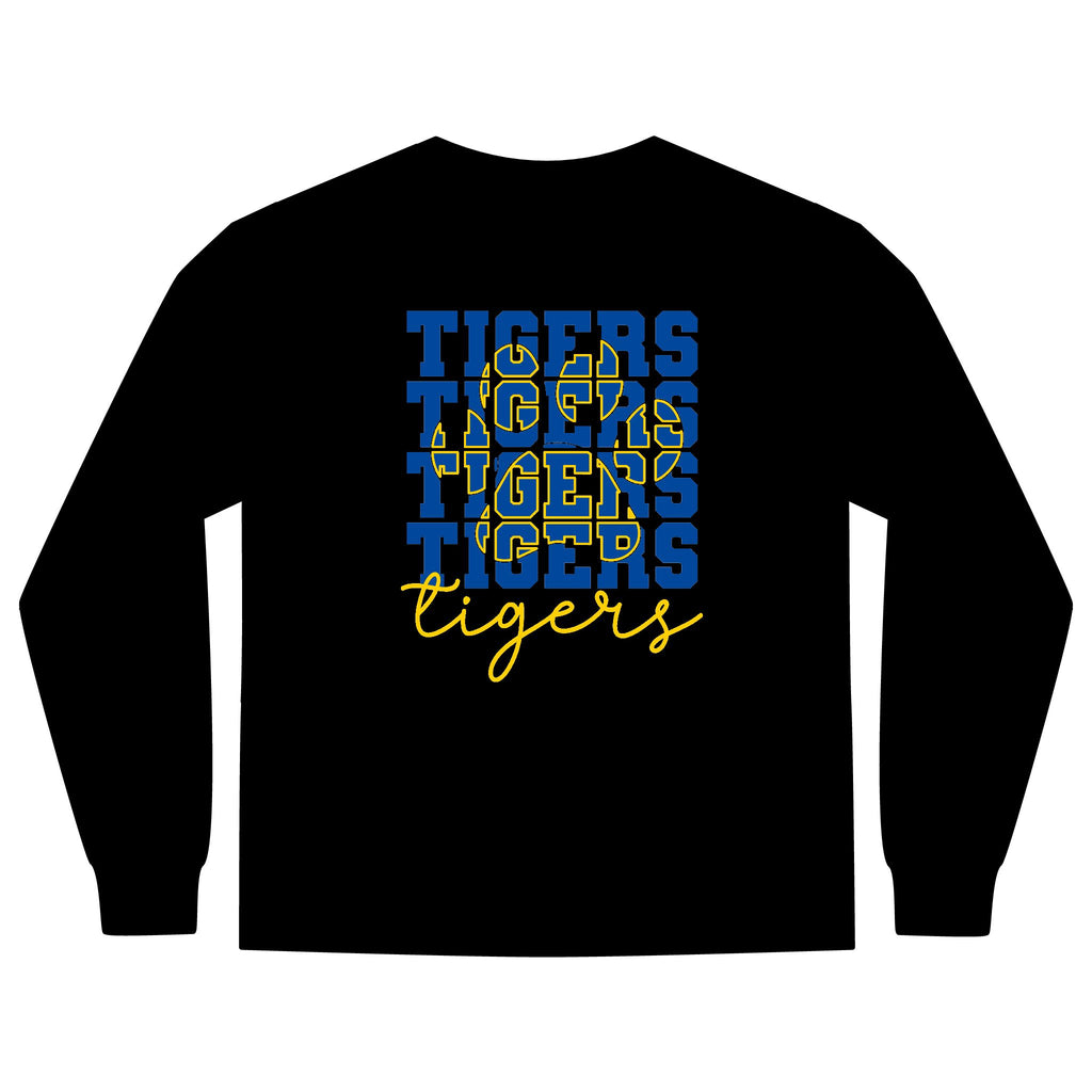 Long Sleeve Pocket T-Shirt - Frenship Tigers Design