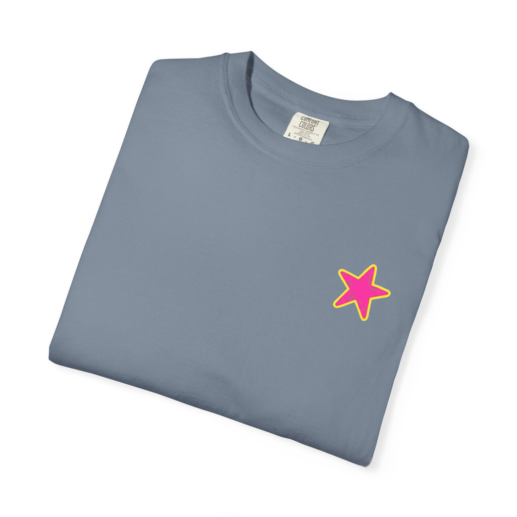 Whatever Floats Your Boat T-Shirt — Retro Pink & Blue Star Graphic