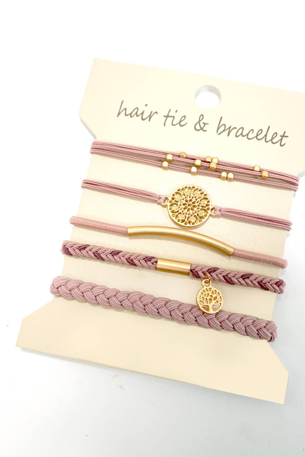 Boho bracelet hair ties
