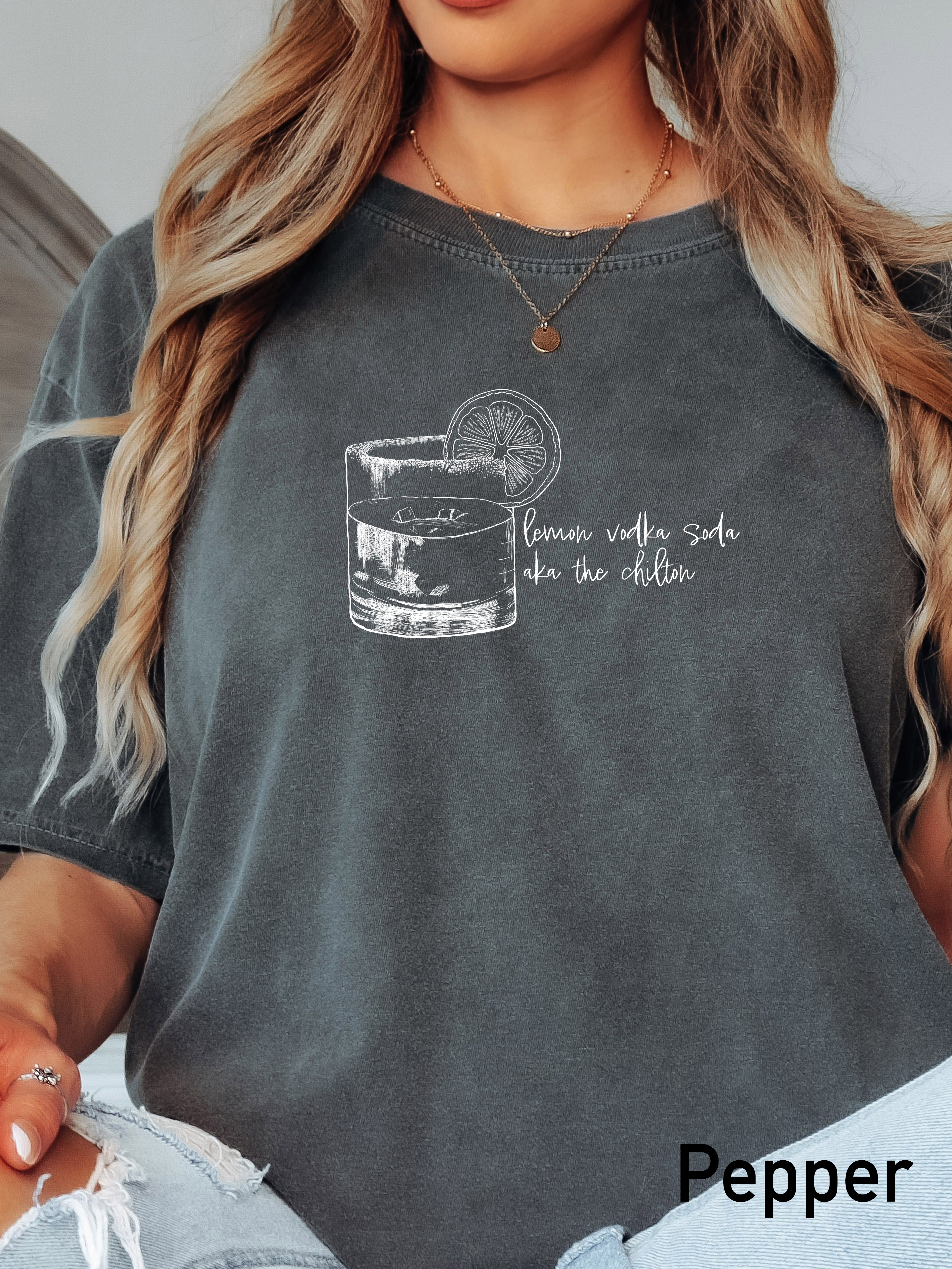 Lemon Vodka Soda AKA The Chilton Tee