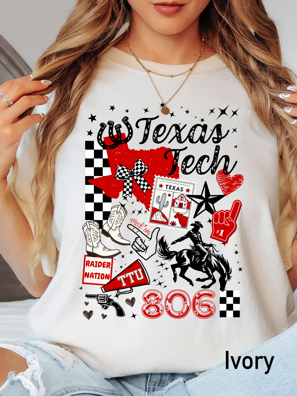 Texas Tech Red Raiders Collage T-shirt | Spirit Shirt