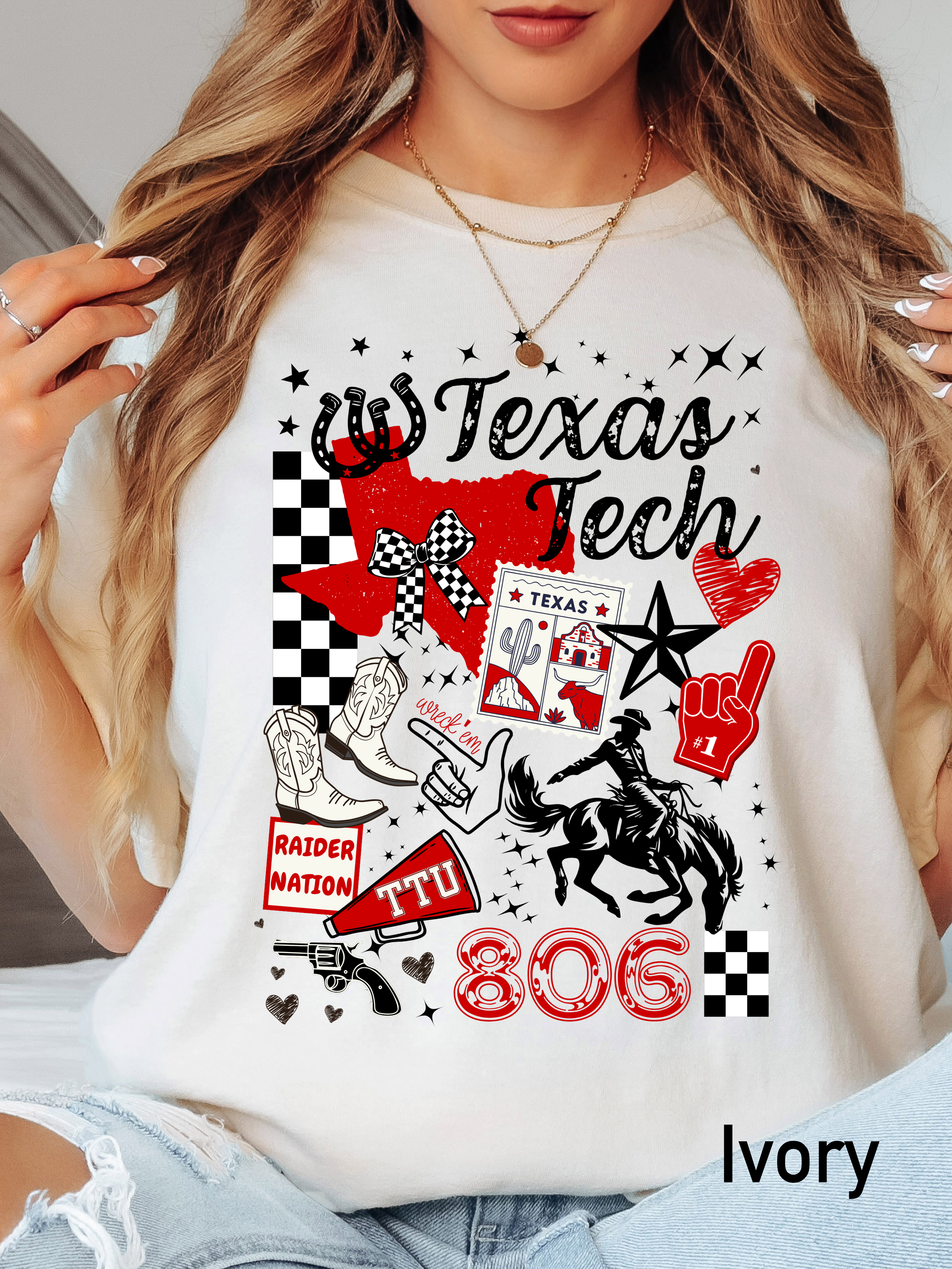 Texas Tech Red Raiders Collage T-shirt | Spirit Shirt