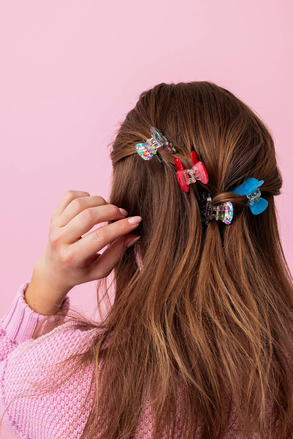 Colorful Confetti Mini Claw Clips