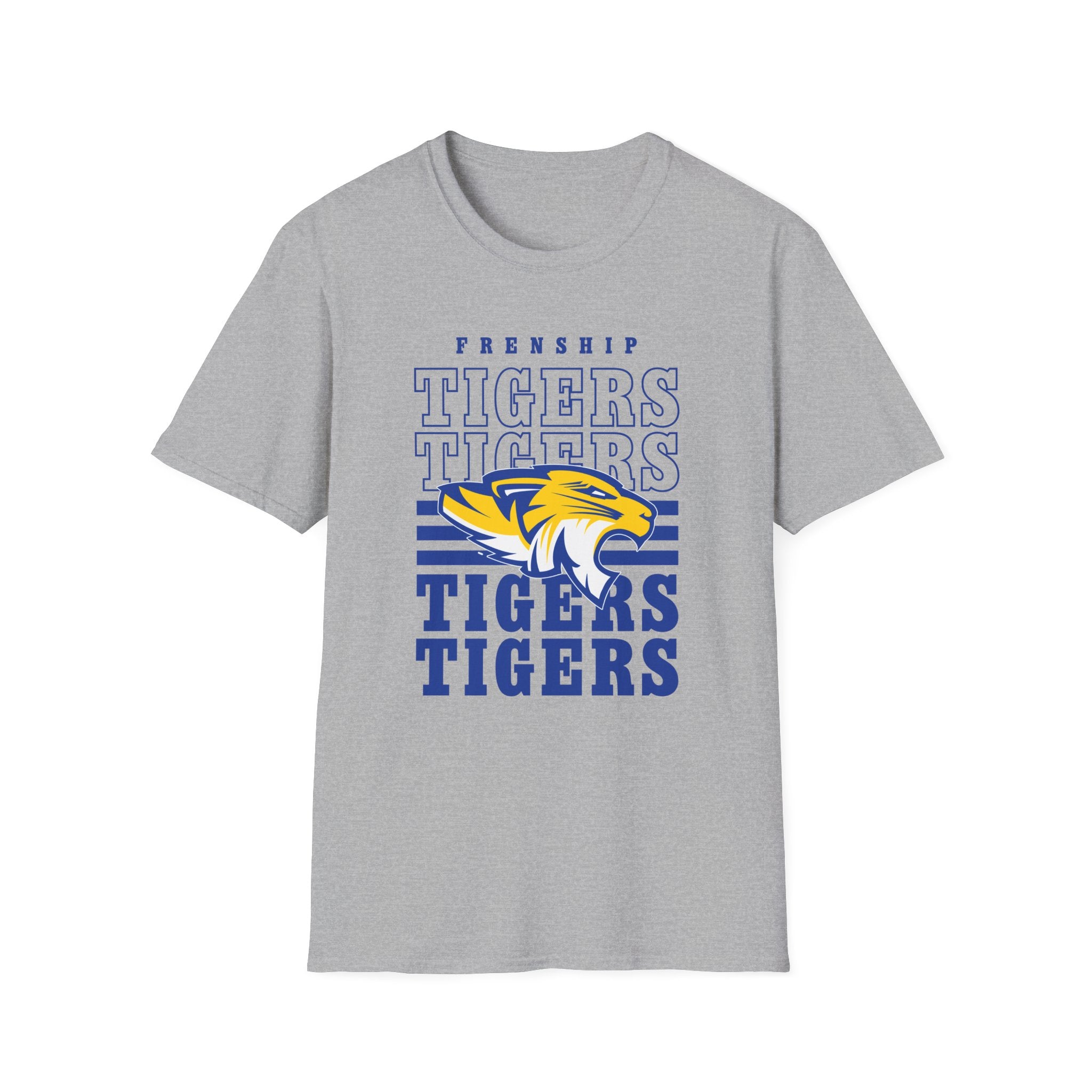 Frenship Tigers Vintage Stack T-Shirt — School Spirit Tee