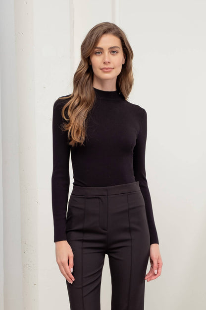 Corporate sweater knit top