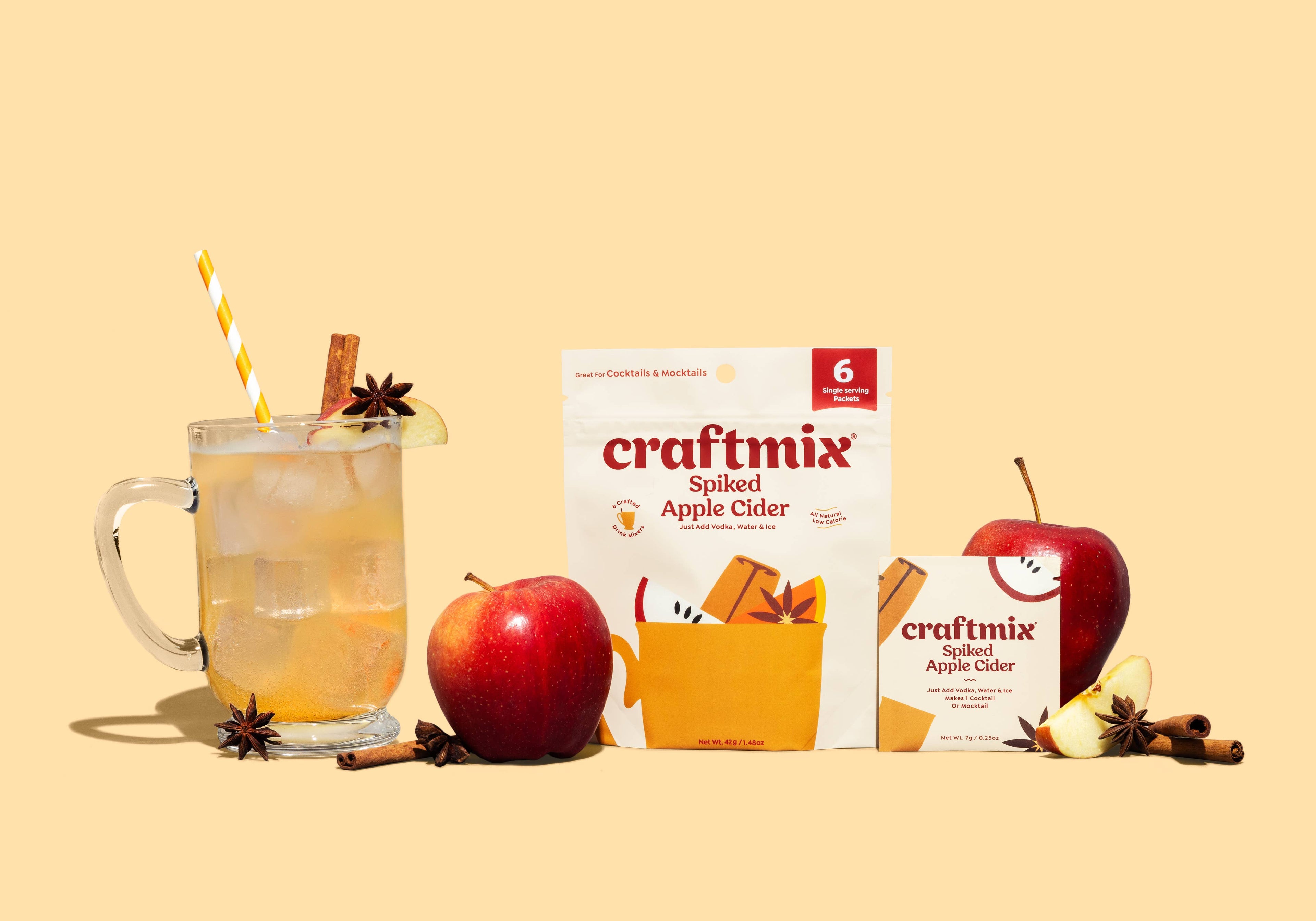 Spiked Apple Cider Cocktail Mixer - 6 Servings Multipack