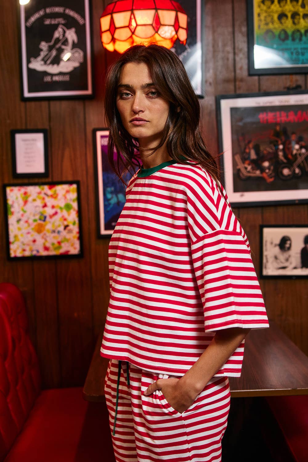 Candy Cane boxy T