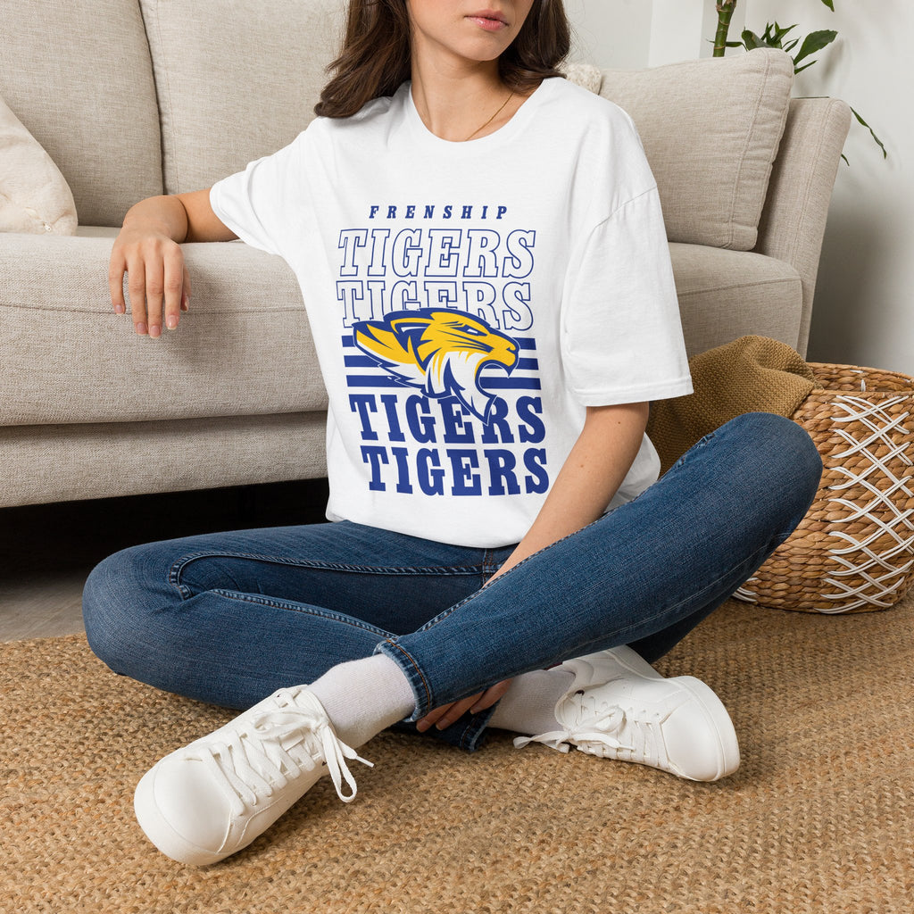 Frenship Tigers Vintage Stack T-Shirt — School Spirit Tee