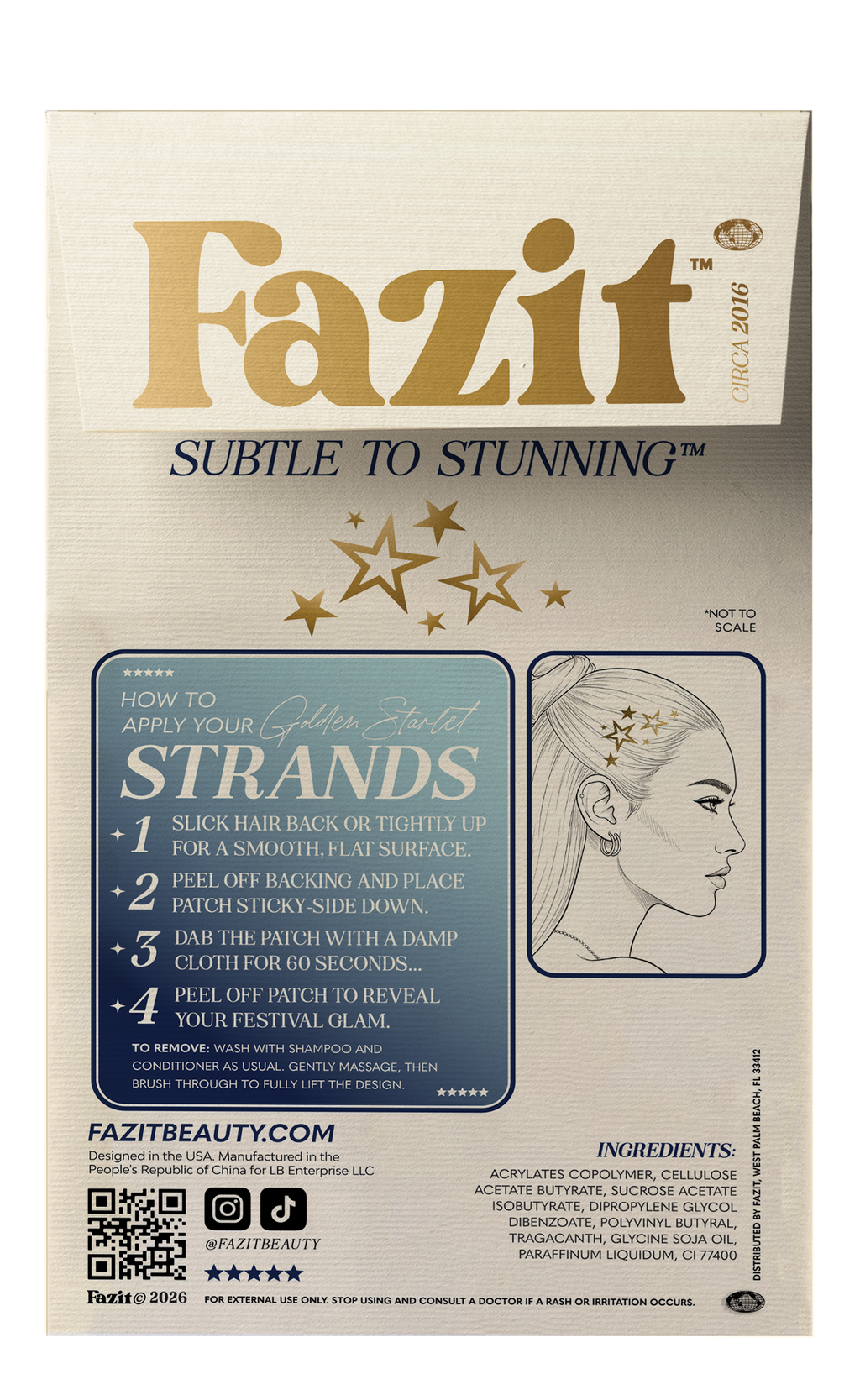 Golden Starlet Strands (Hair)