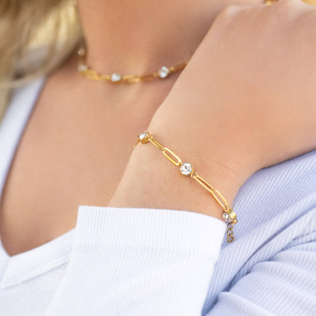 Jessica Stone Paperclip Bracelet