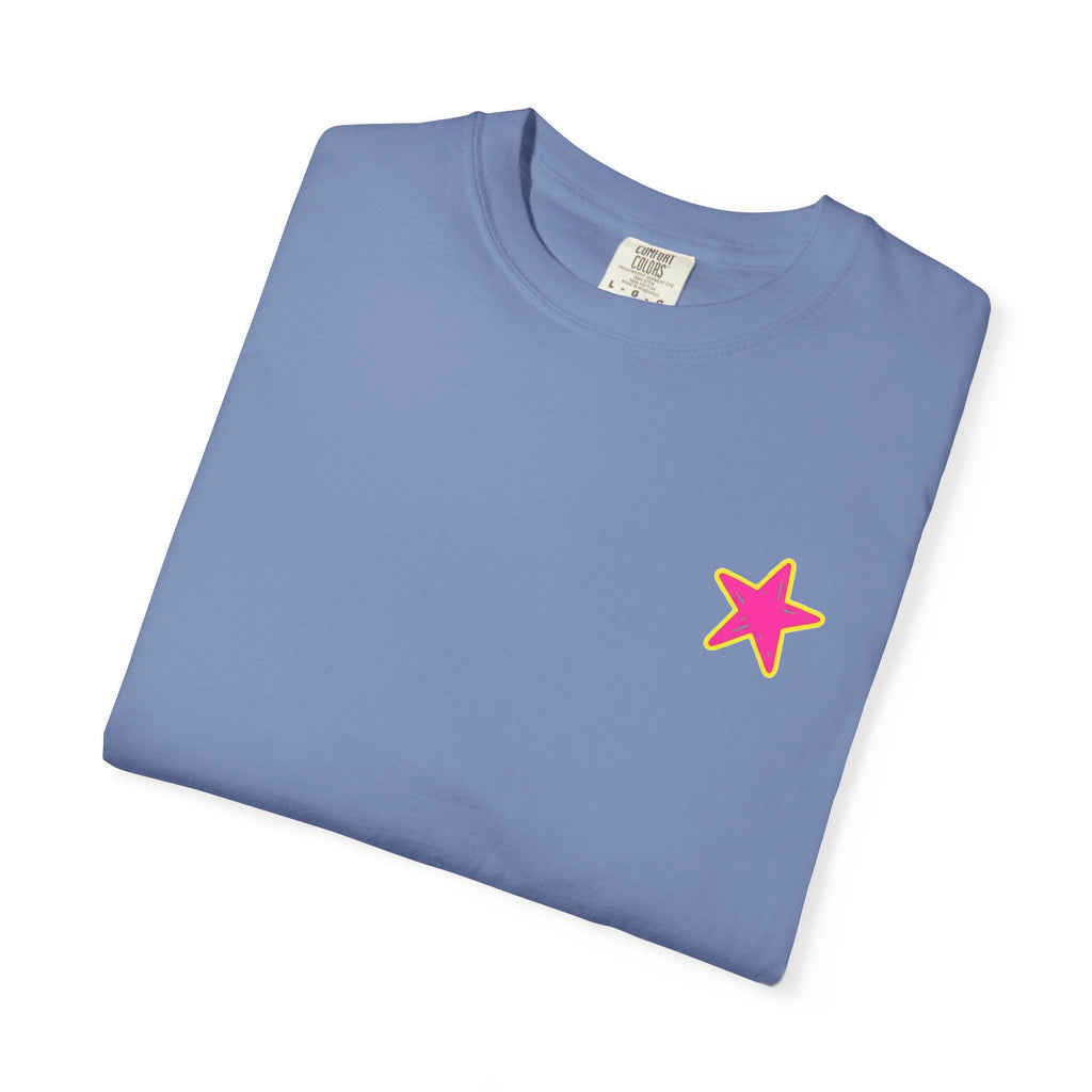 Whatever Floats Your Boat T-Shirt — Retro Pink & Blue Star Graphic