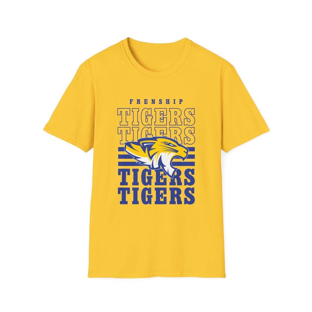 Frenship Tigers Vintage Stack T-Shirt — School Spirit Tee