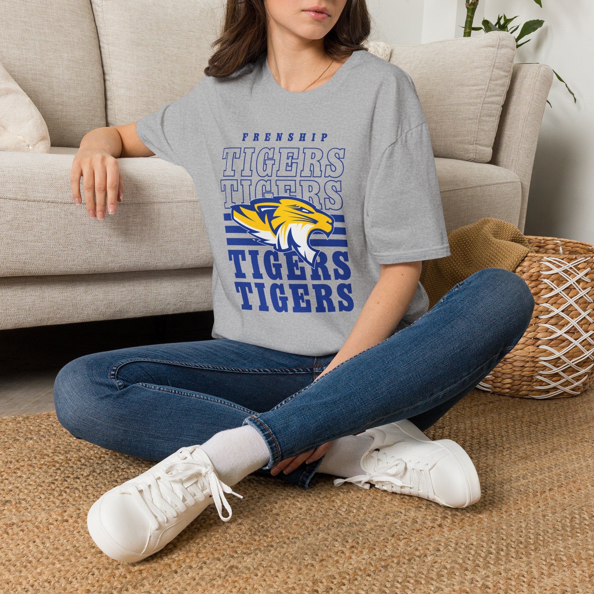 Frenship Tigers Vintage Stack T-Shirt — School Spirit Tee