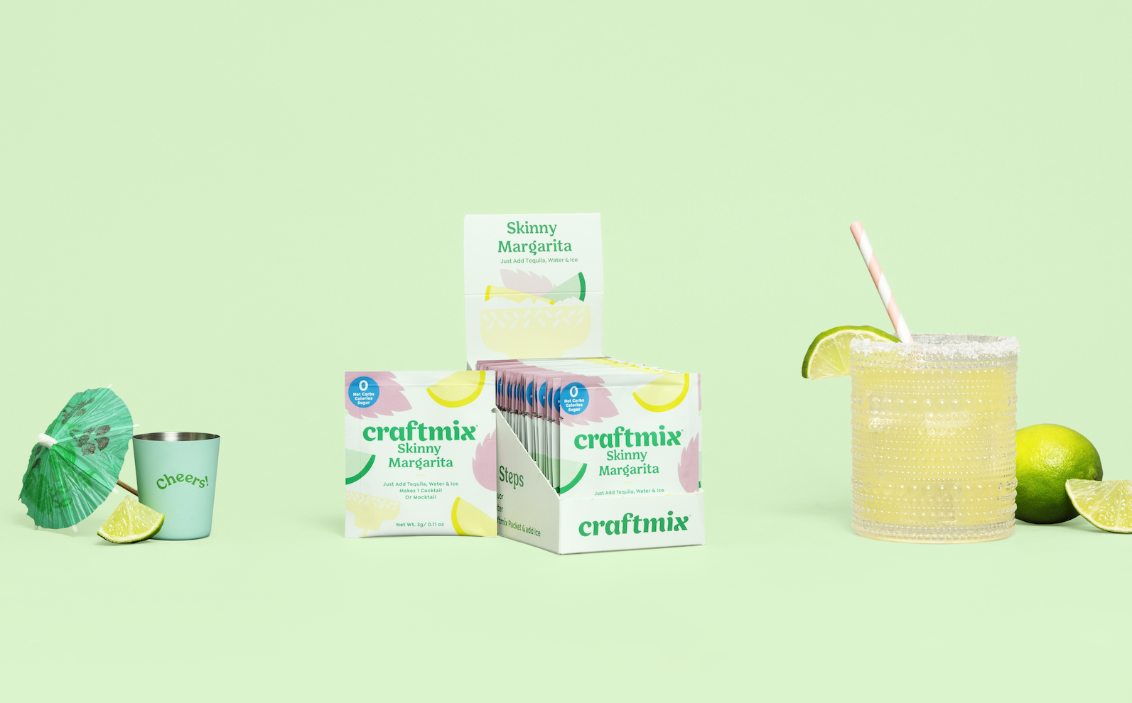 Skinny Margarita Cocktail / Mocktail Mixer -Single packs