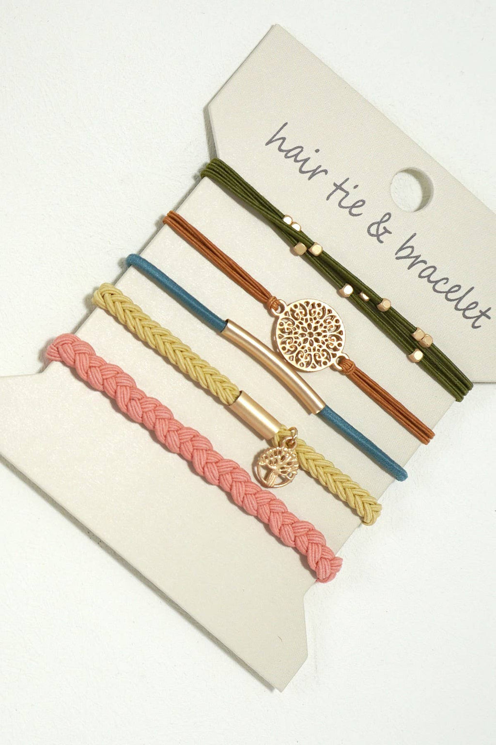 Boho bracelet hair ties