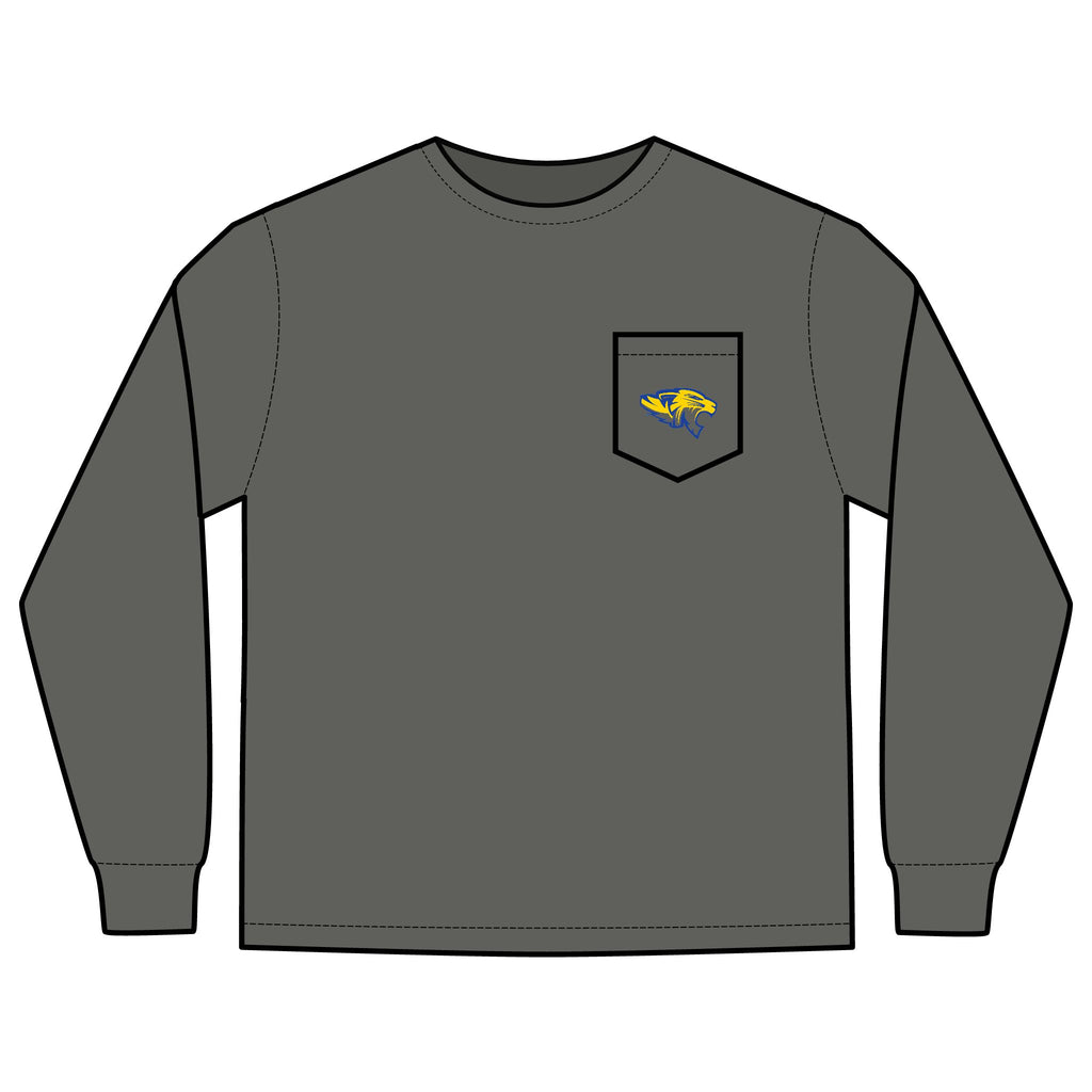 Long Sleeve Pocket T-Shirt - Frenship Tigers Design