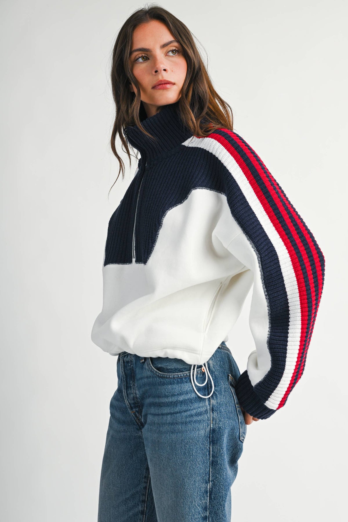 Varsity Pullover Sweater