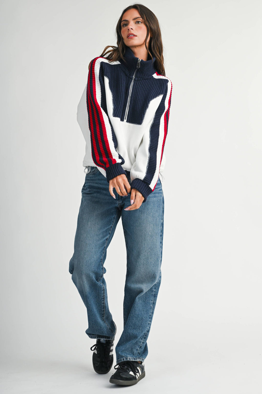 Varsity Pullover Sweater