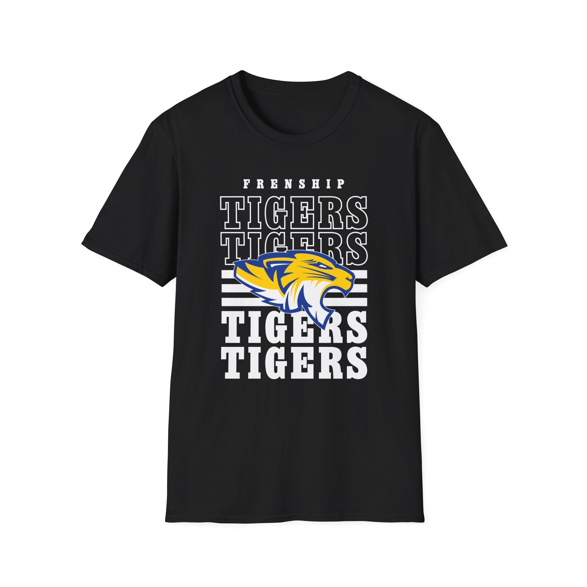 Frenship Tigers Vintage Stack T-Shirt — School Spirit Tee