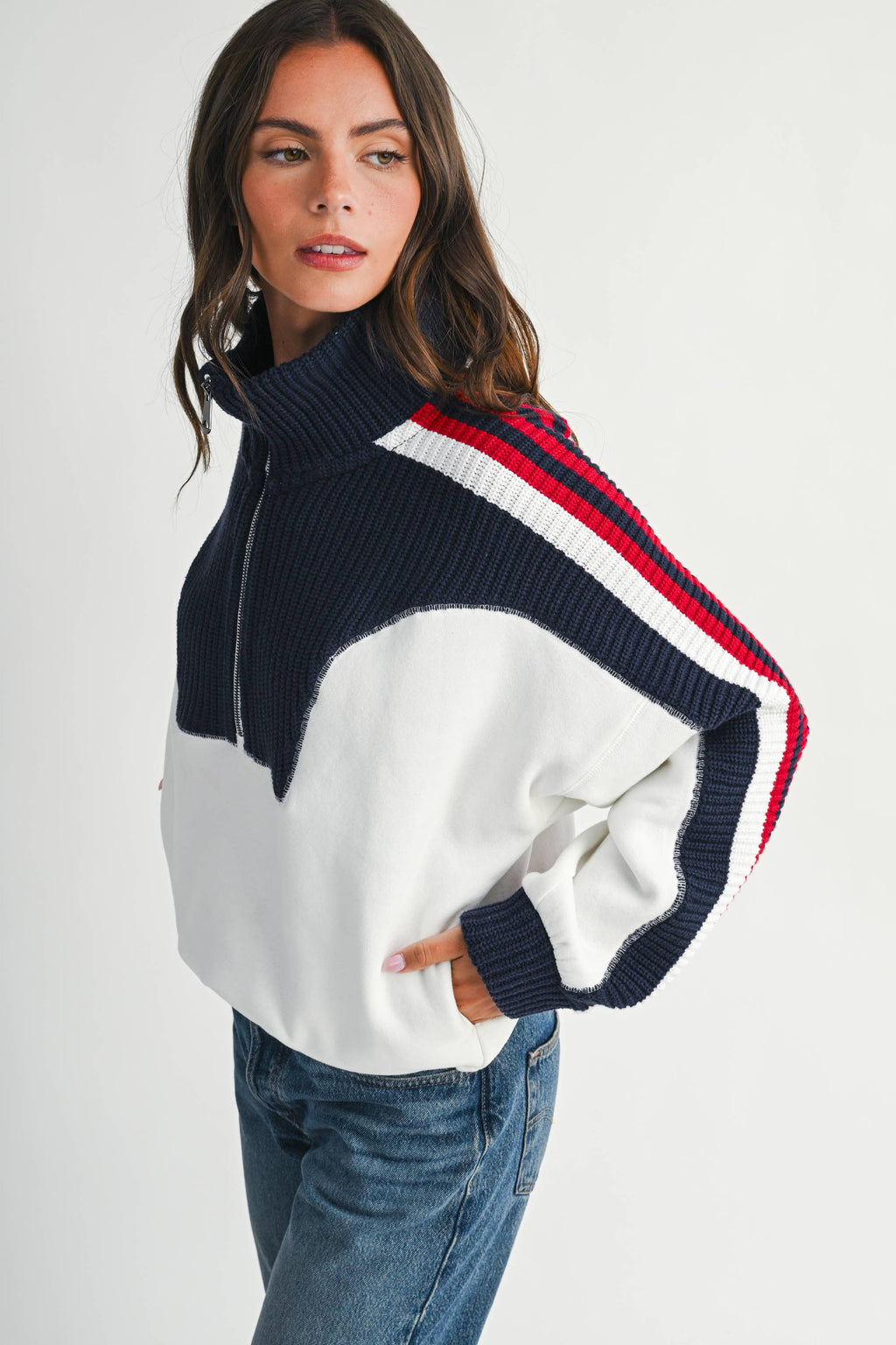 Varsity Pullover Sweater