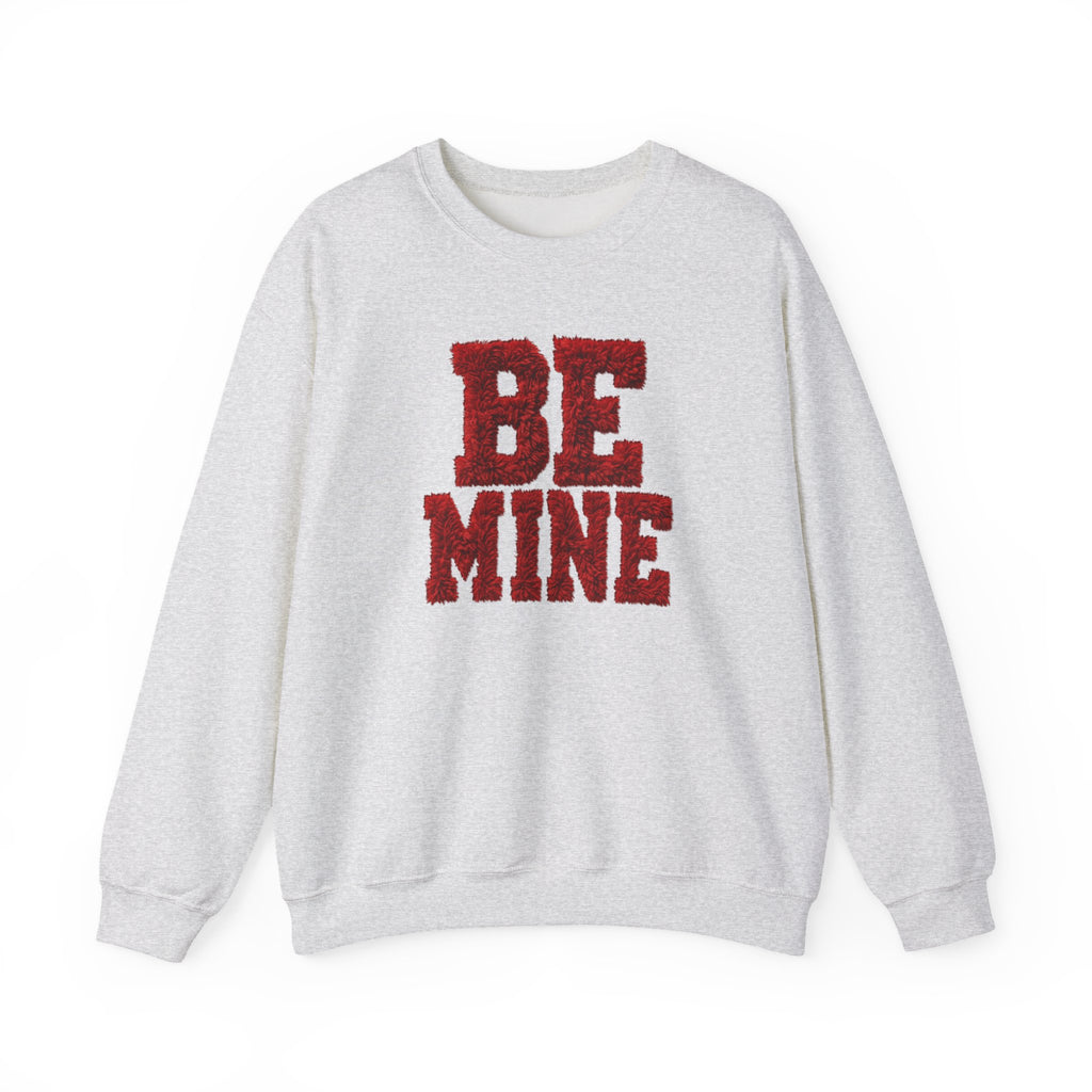 Valentine 'Be Mine' Faux Chenille Crewneck Sweatshirt
