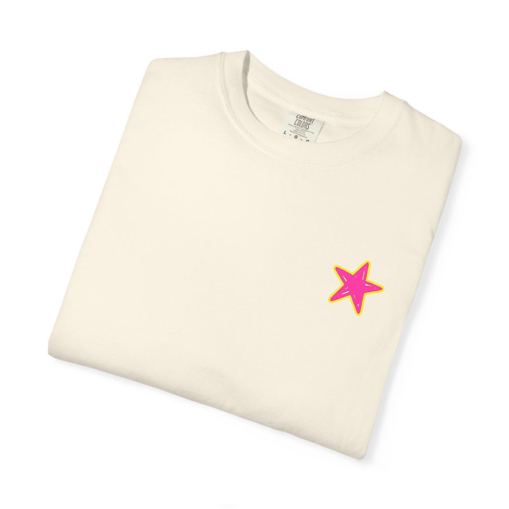 Whatever Floats Your Boat T-Shirt — Retro Pink & Blue Star Graphic
