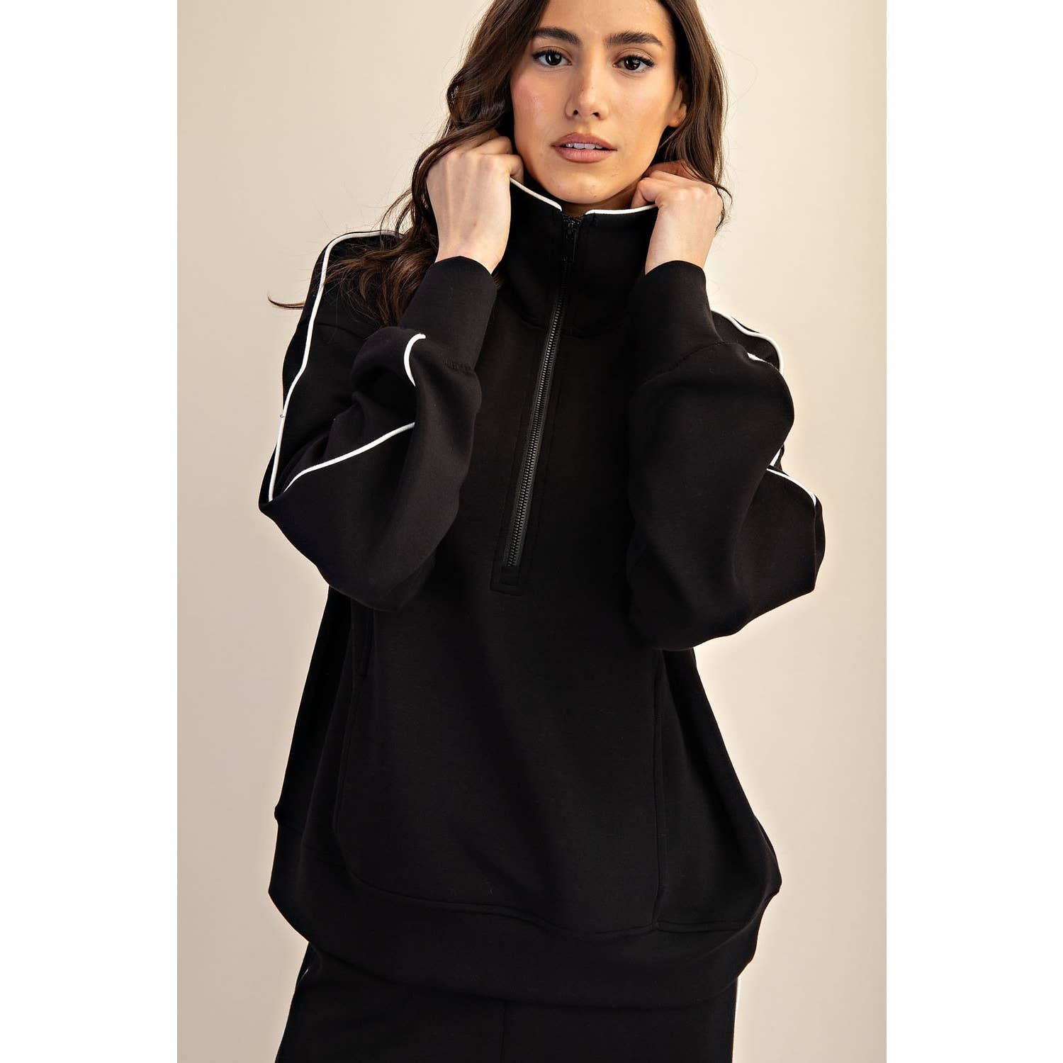 Scuba Piping Quarter Zip Pullover