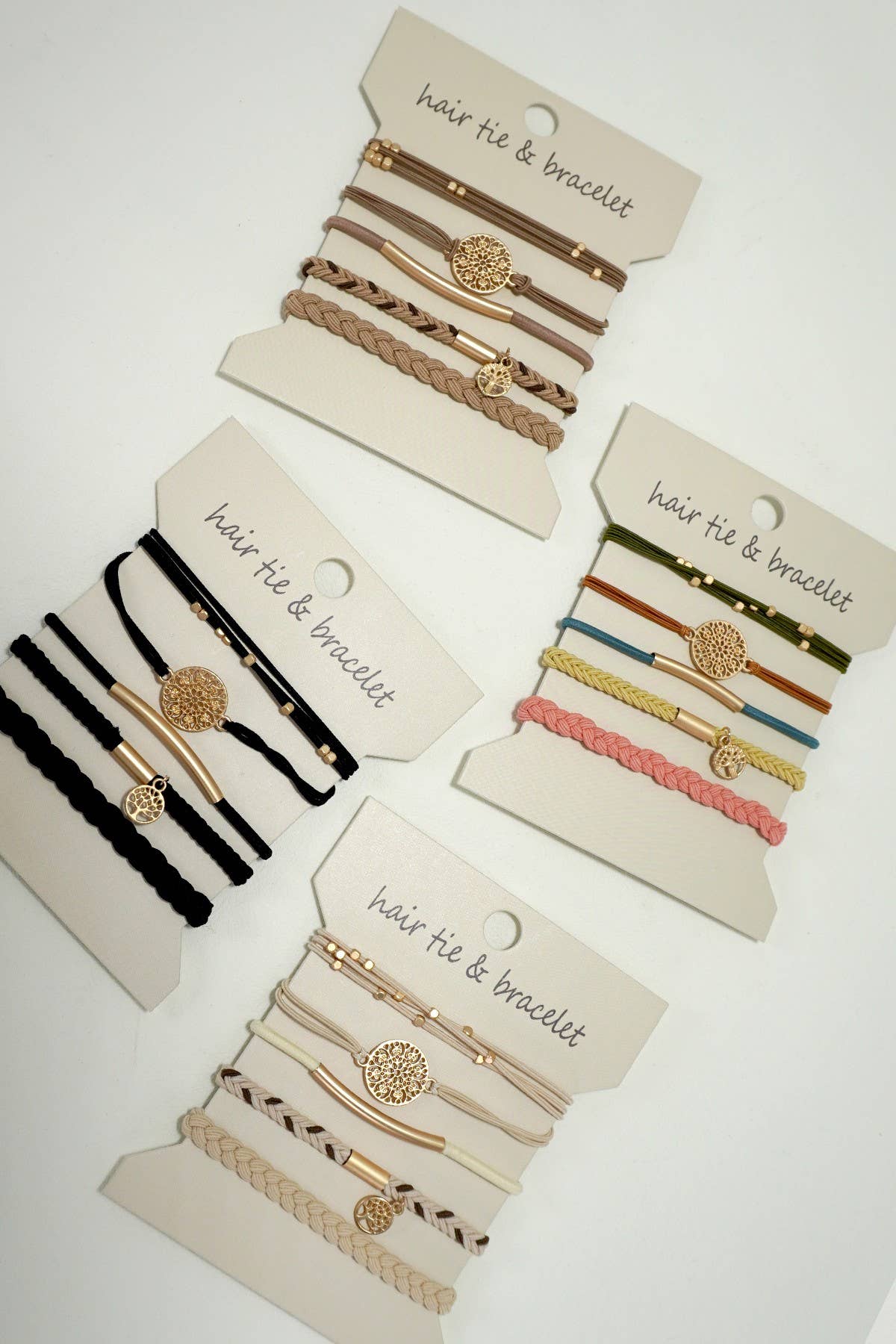 Boho bracelet hair ties