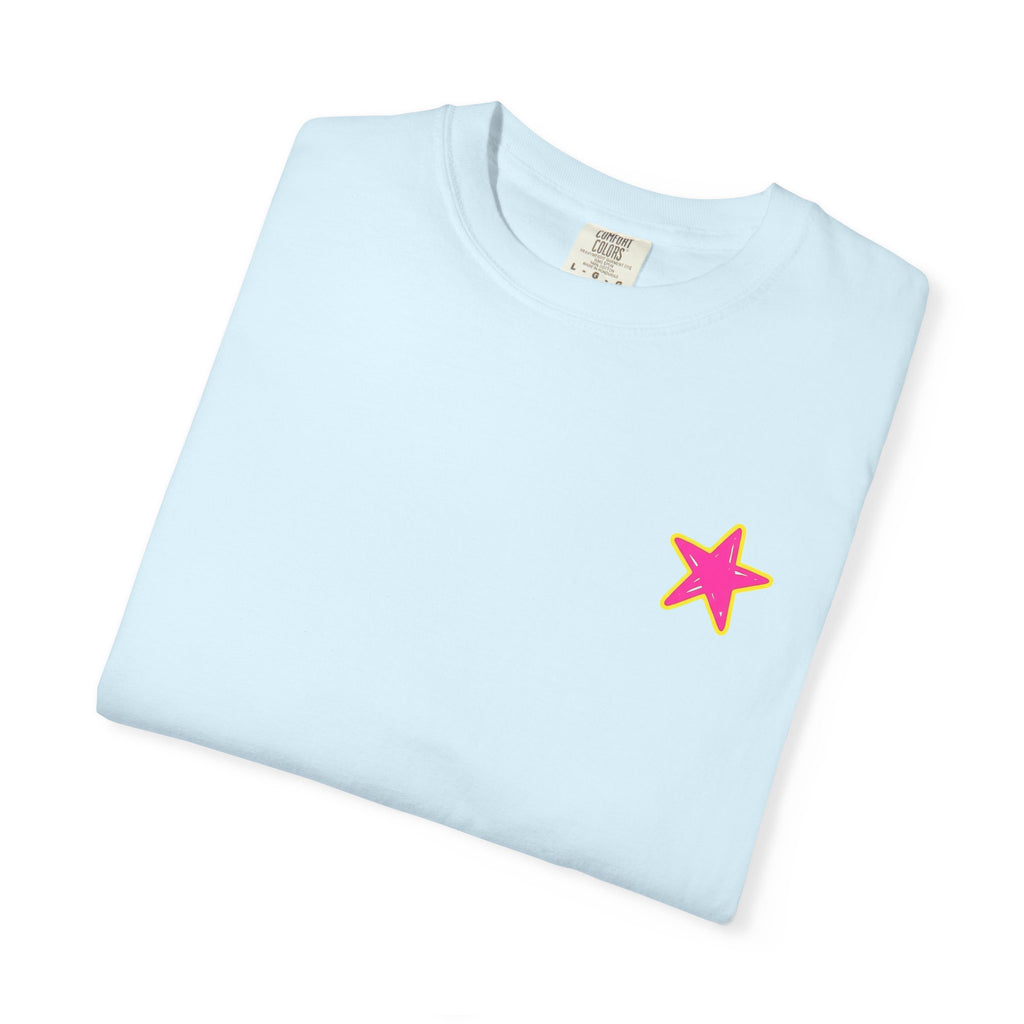 Whatever Floats Your Boat T-Shirt — Retro Pink & Blue Star Graphic