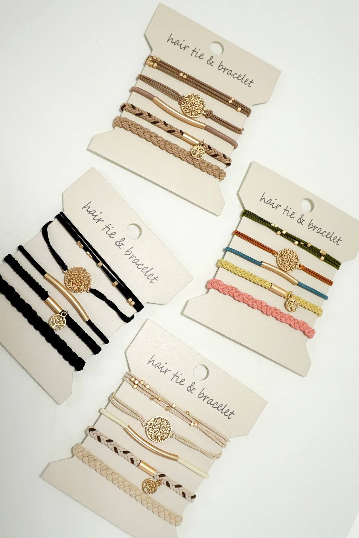 Boho bracelet hair ties