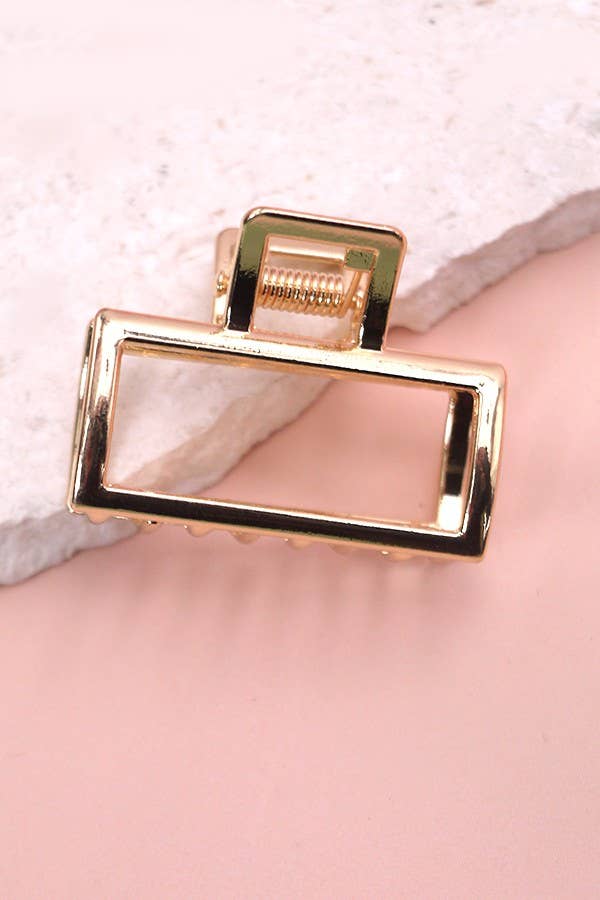 Mini gold hair claw clips