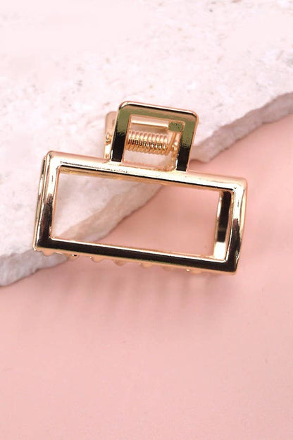 Mini gold hair claw clips