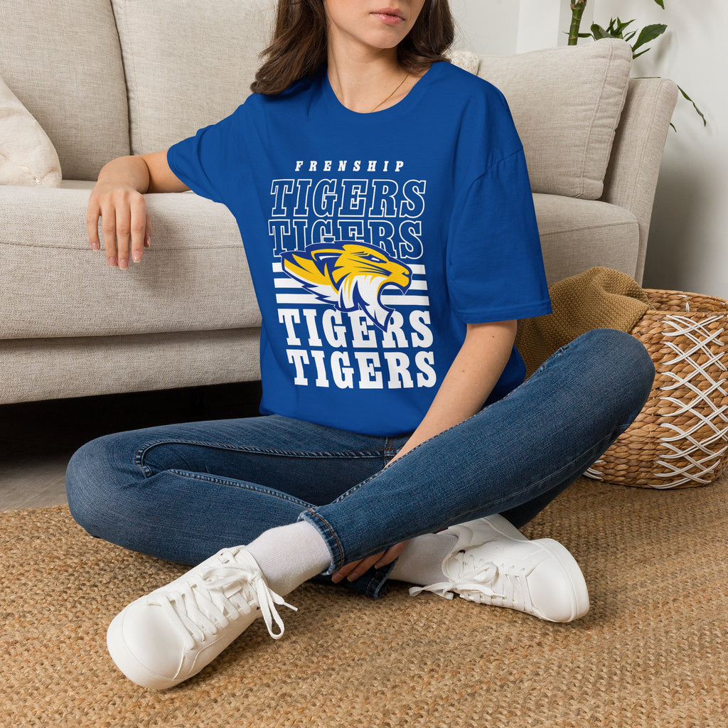 Frenship Tigers Vintage Stack T-Shirt — School Spirit Tee