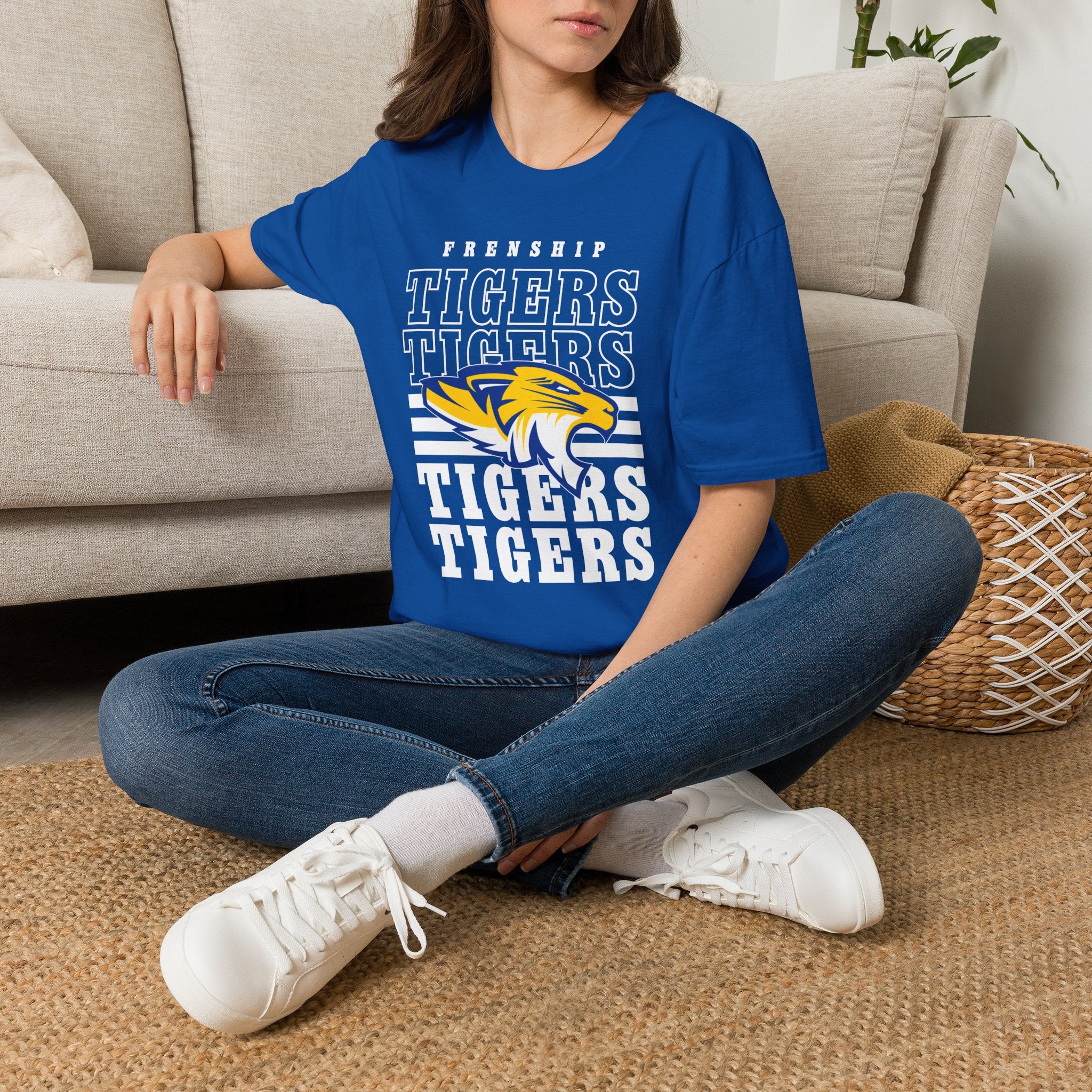 Frenship Tigers Vintage Stack T-Shirt — School Spirit Tee