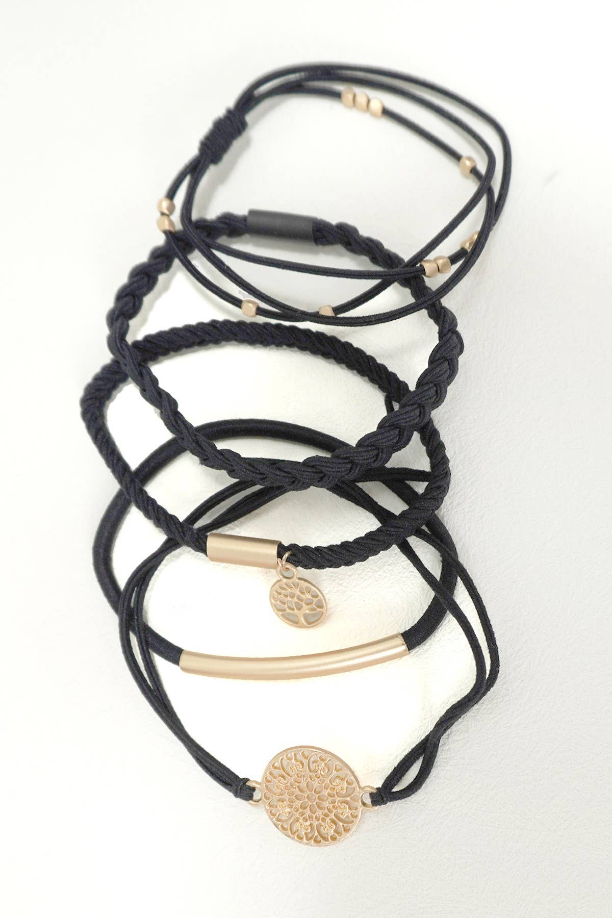 Boho bracelet hair ties