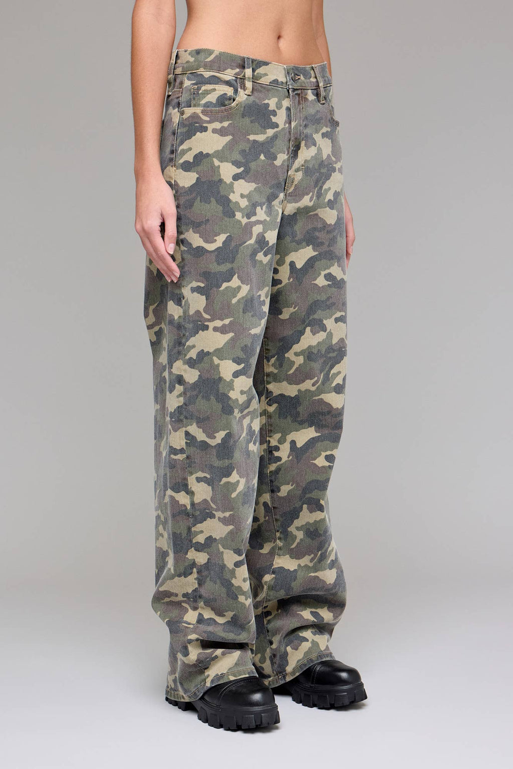 Camo 33" Inseam Low Slung Baggy Jean