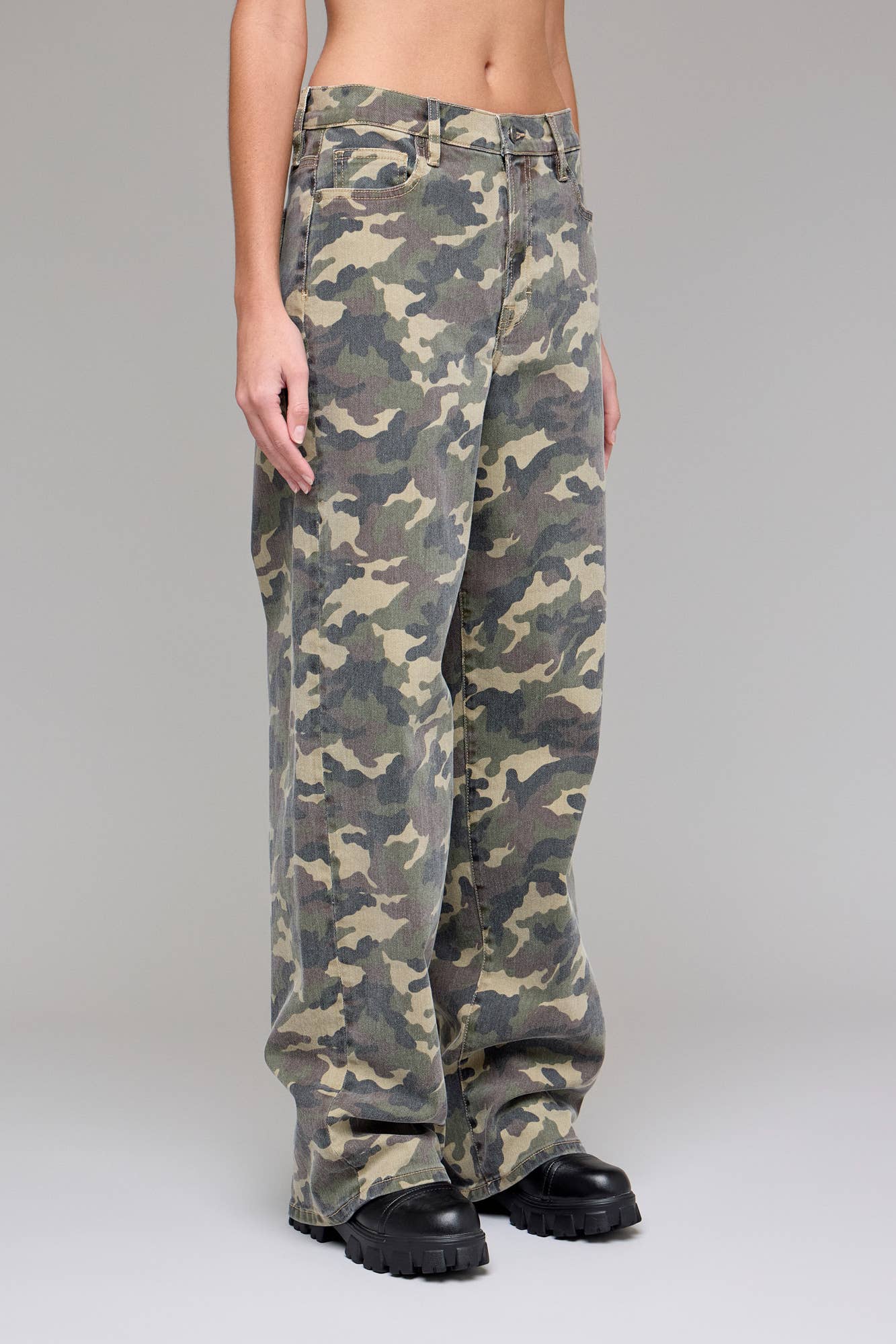 Camo 33" Inseam Low Slung Baggy Jean