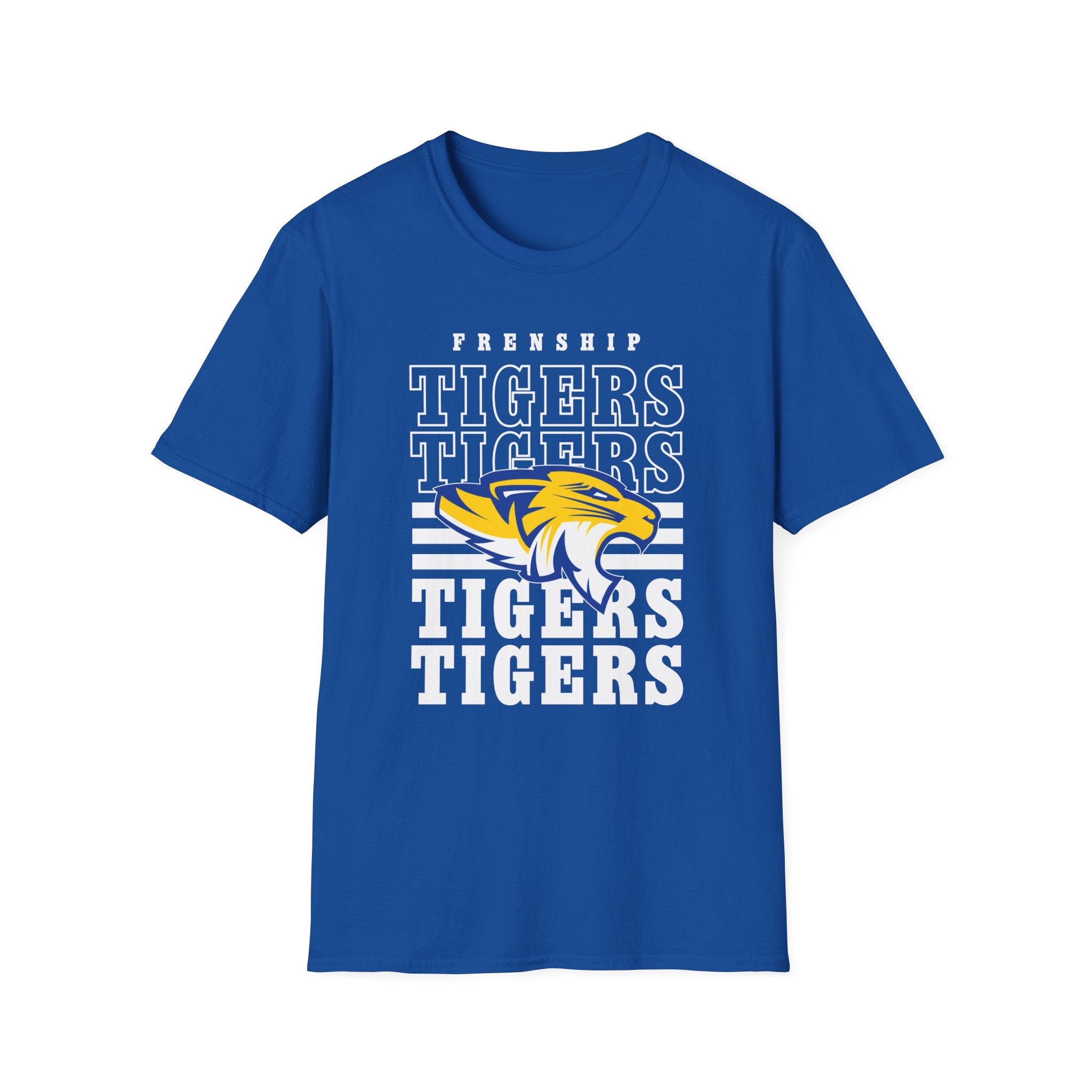 Frenship Tigers Vintage Stack T-Shirt — School Spirit Tee