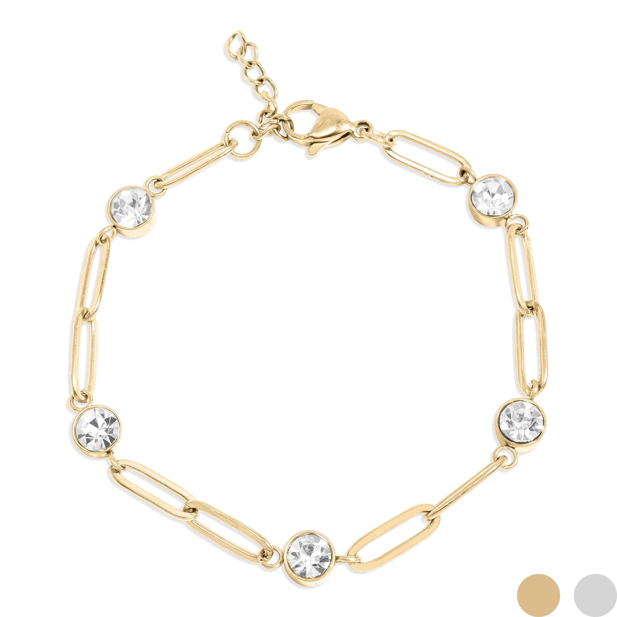 Jessica Stone Paperclip Bracelet