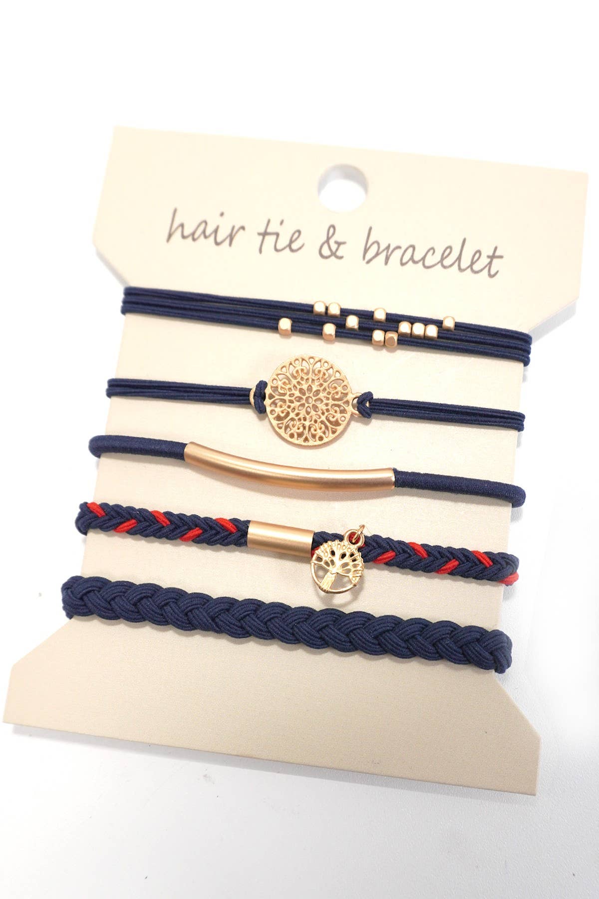 Boho bracelet hair ties