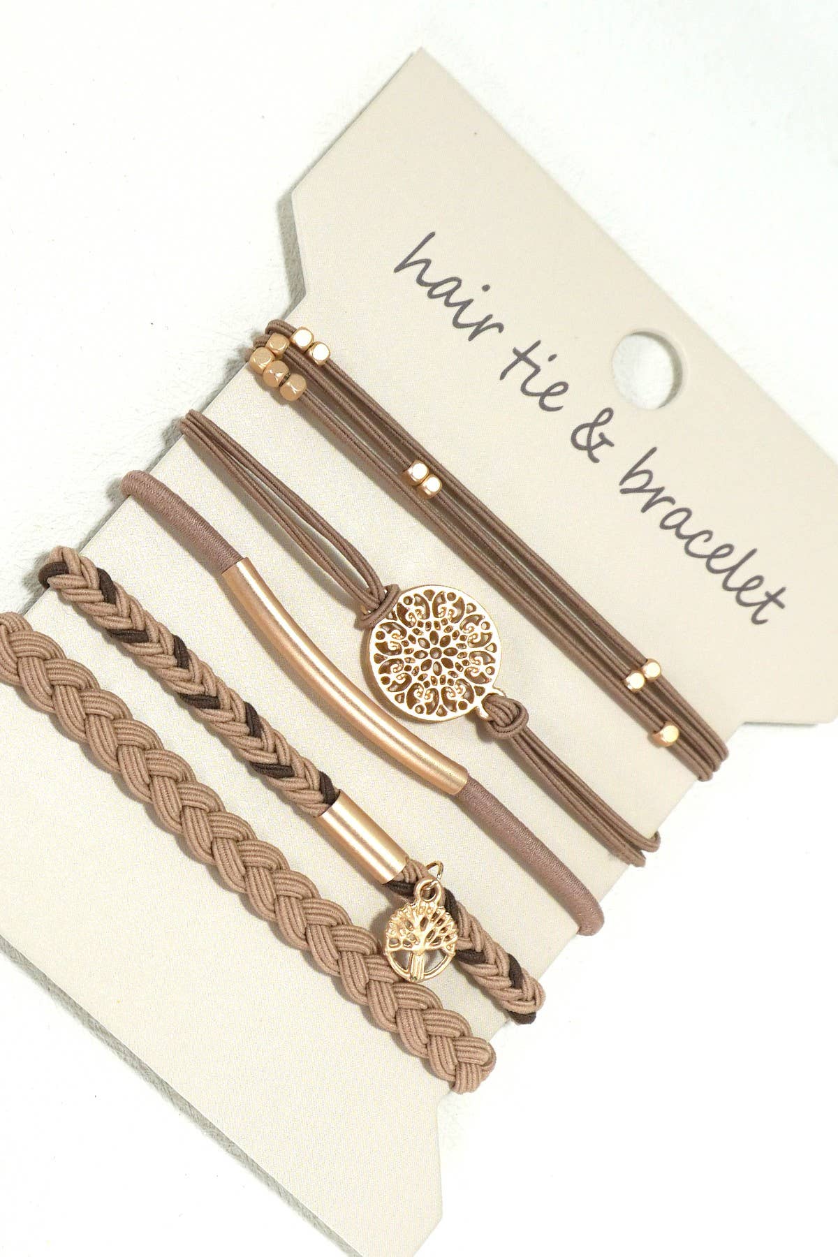 Boho bracelet hair ties